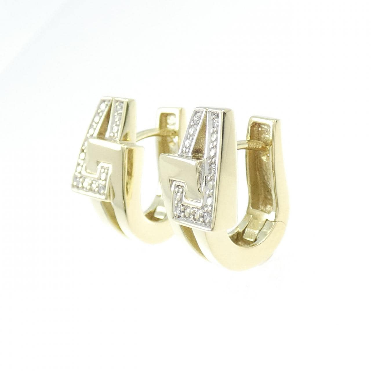 585YG ダイヤモンド ピアス