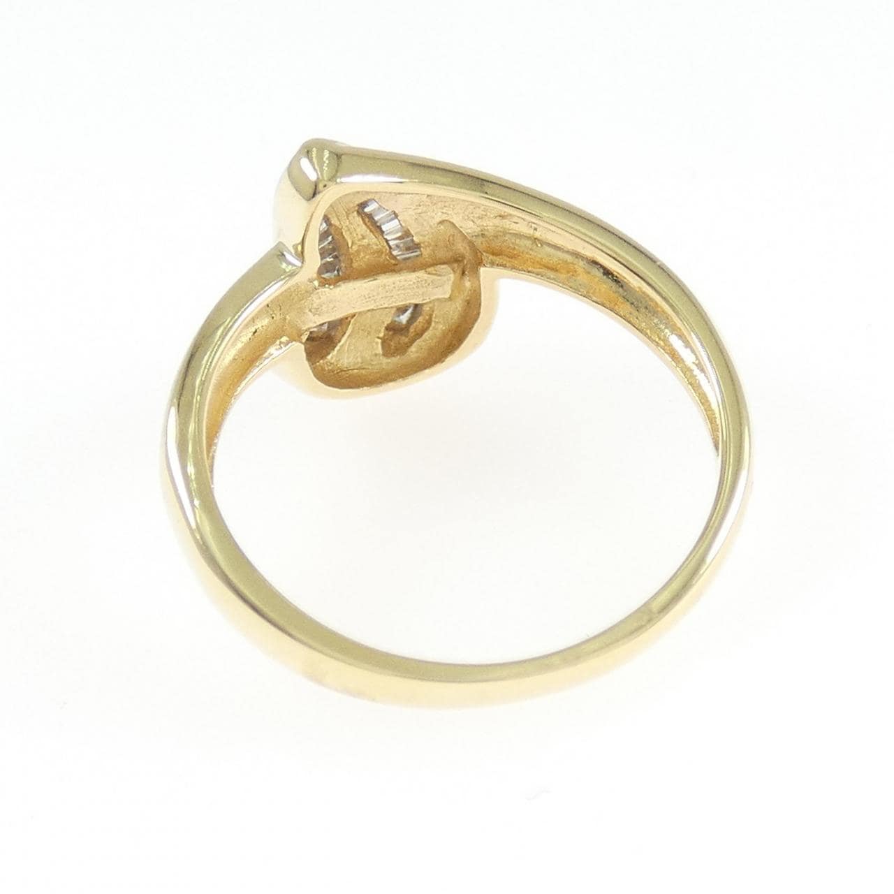 K18YG/K18WG ダイヤモンド リング 0.16CT