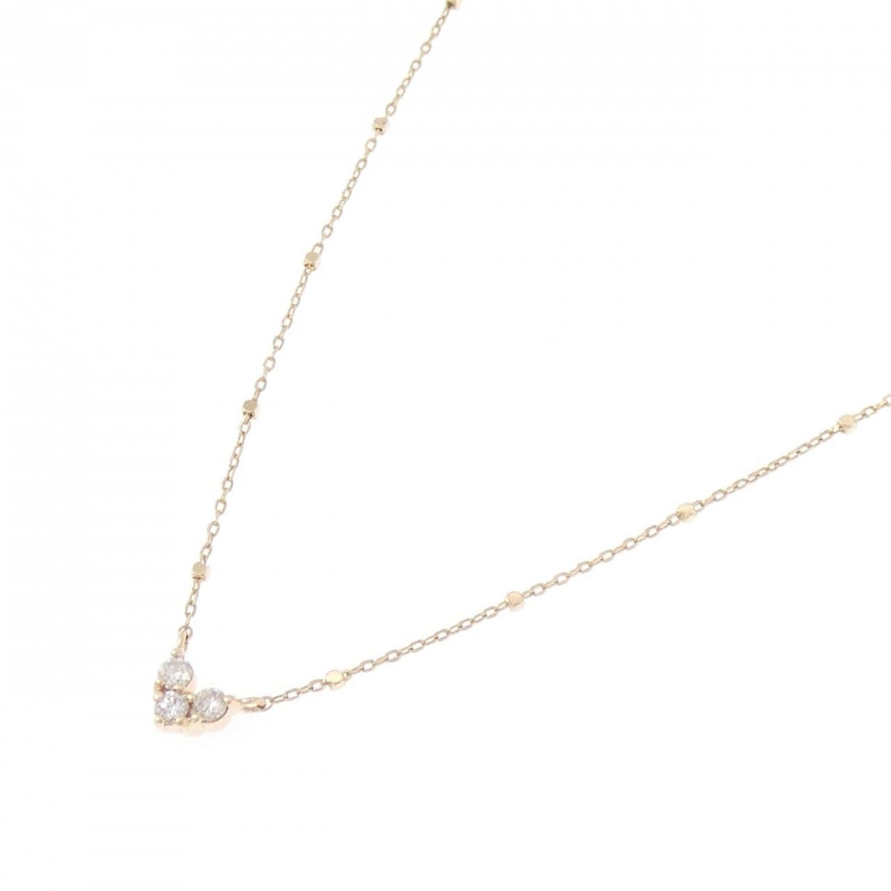 クミキョク ハート ダイヤモンド ネックレス 0.08CT