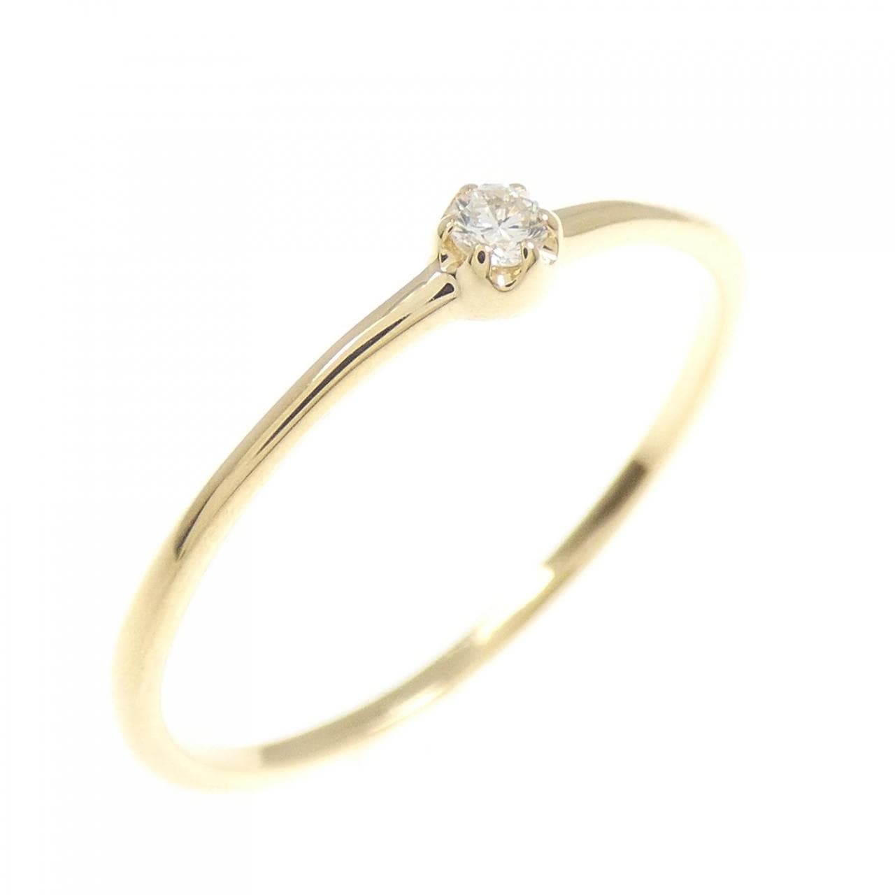 【リメイク】K18YG ダイヤモンド リング 0.03CT
