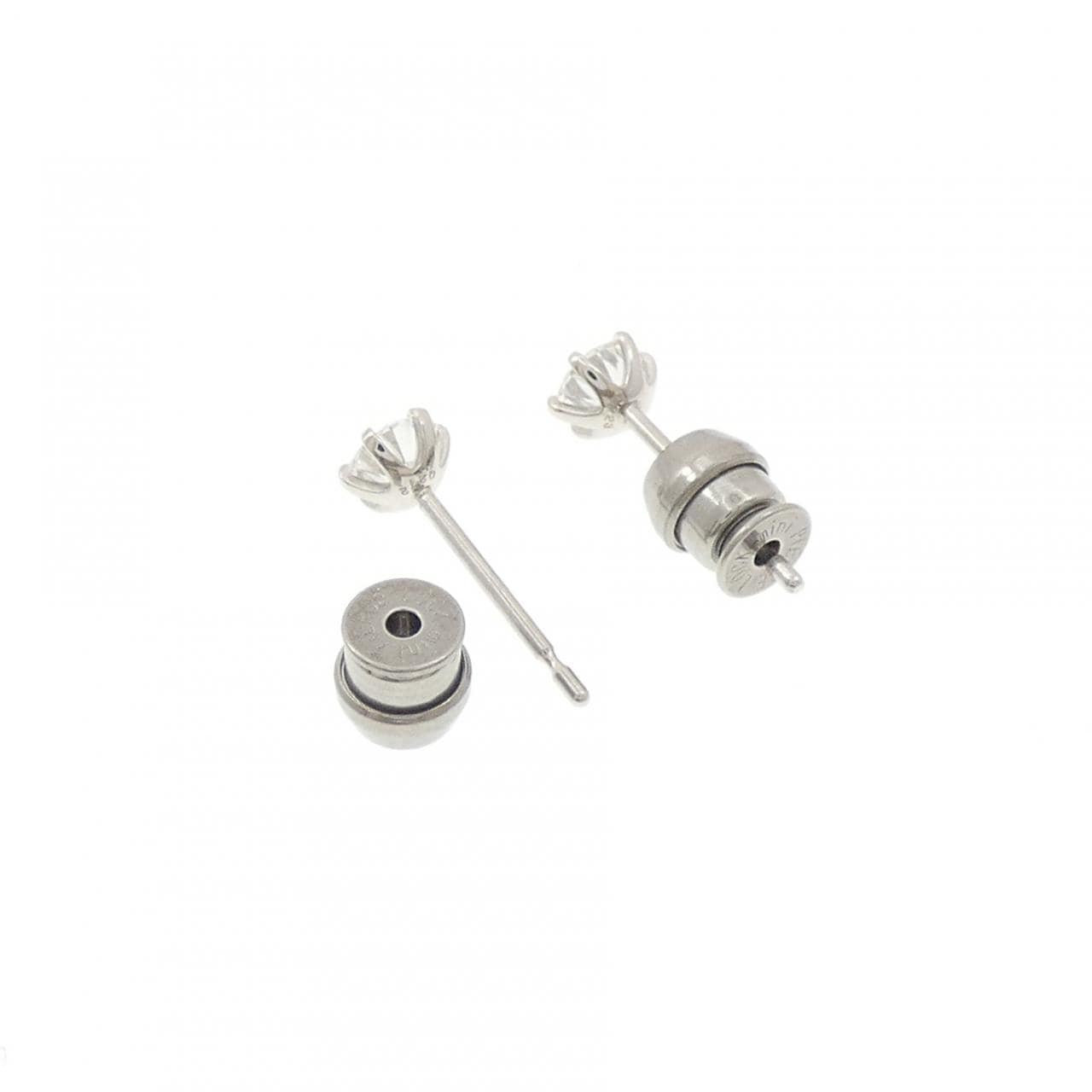 【リメイク】PT900/ST ダイヤモンド ピアス 0.212CT 0.223CT E-F VS1-2 EXT-VG