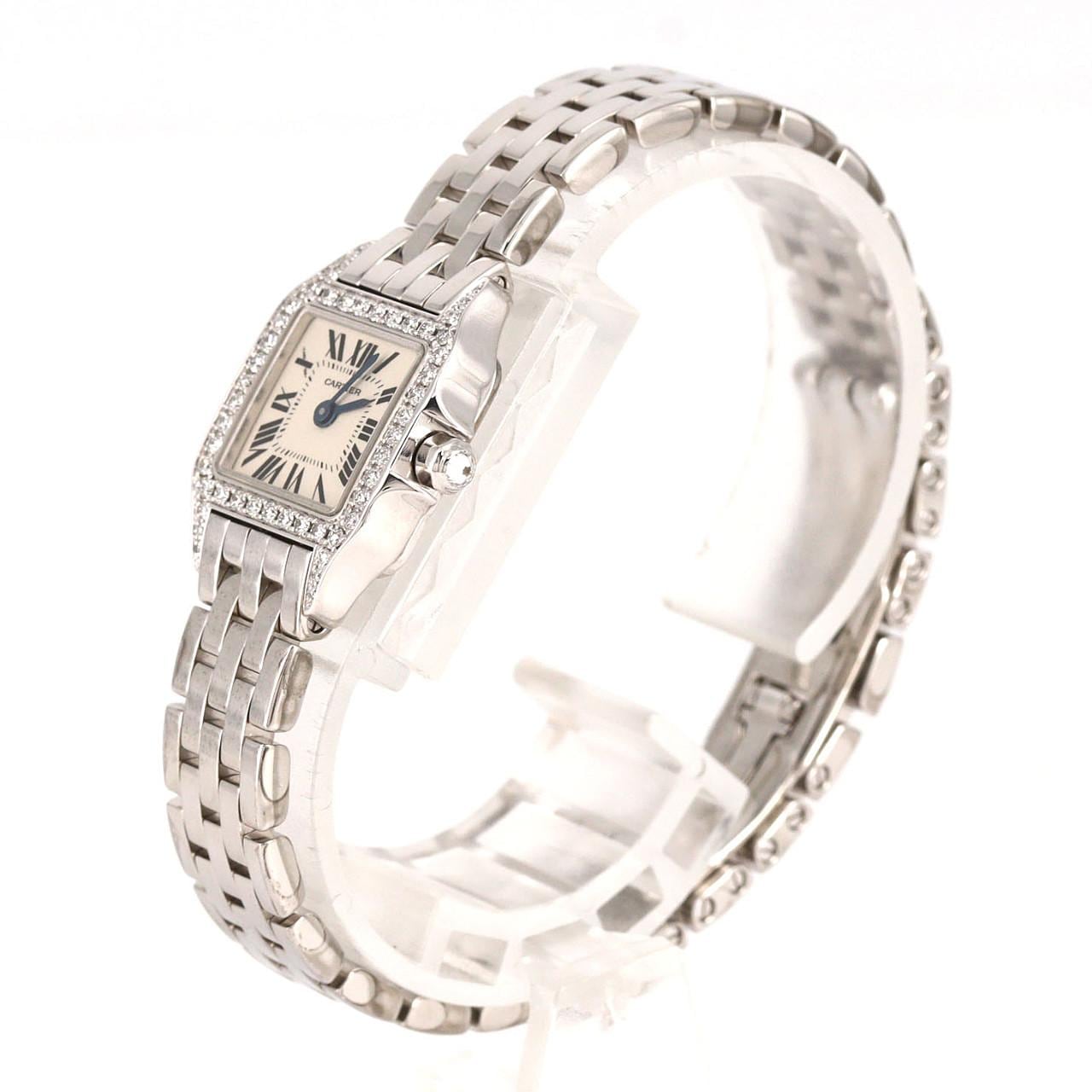 カルティエ ミニサントスドゥモワゼル WG/D WF9005Y8 WG クォーツ