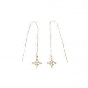 K10YG ダイヤモンド ピアス