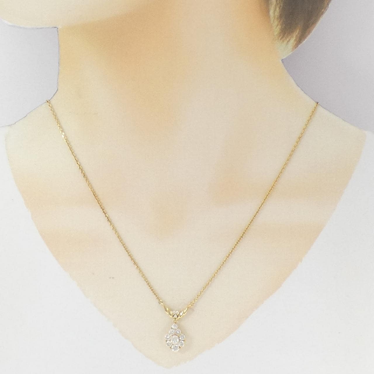 K18YG ダイヤモンド ネックレス 1.02CT