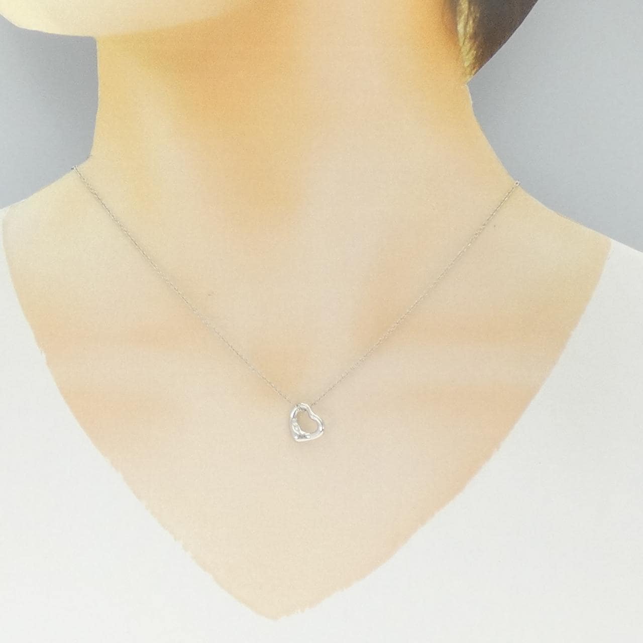 ティファニー オープンハート ミニ ネックレス