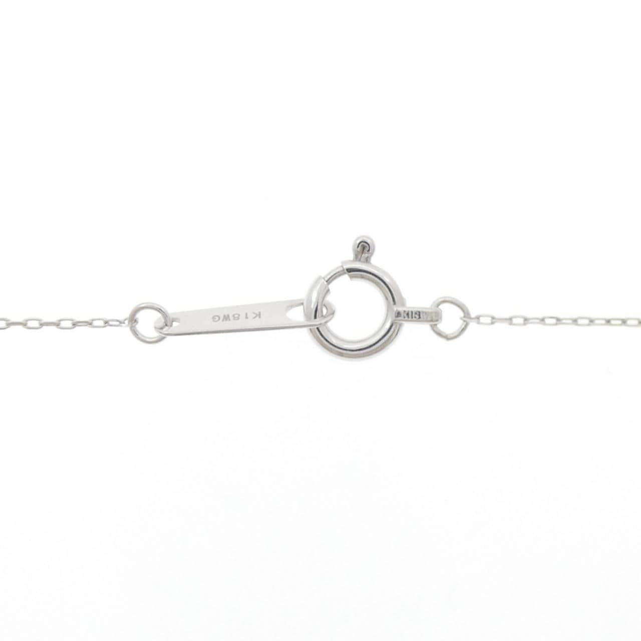 K18WG ダイヤモンド ネックレス 0.20CT