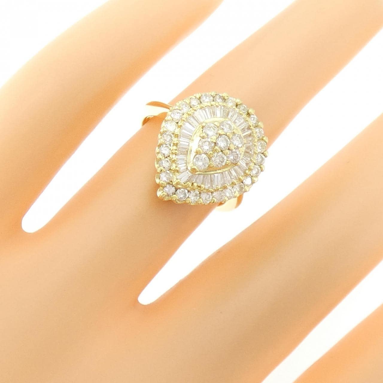 K18YG ダイヤモンド リング 1.00CT