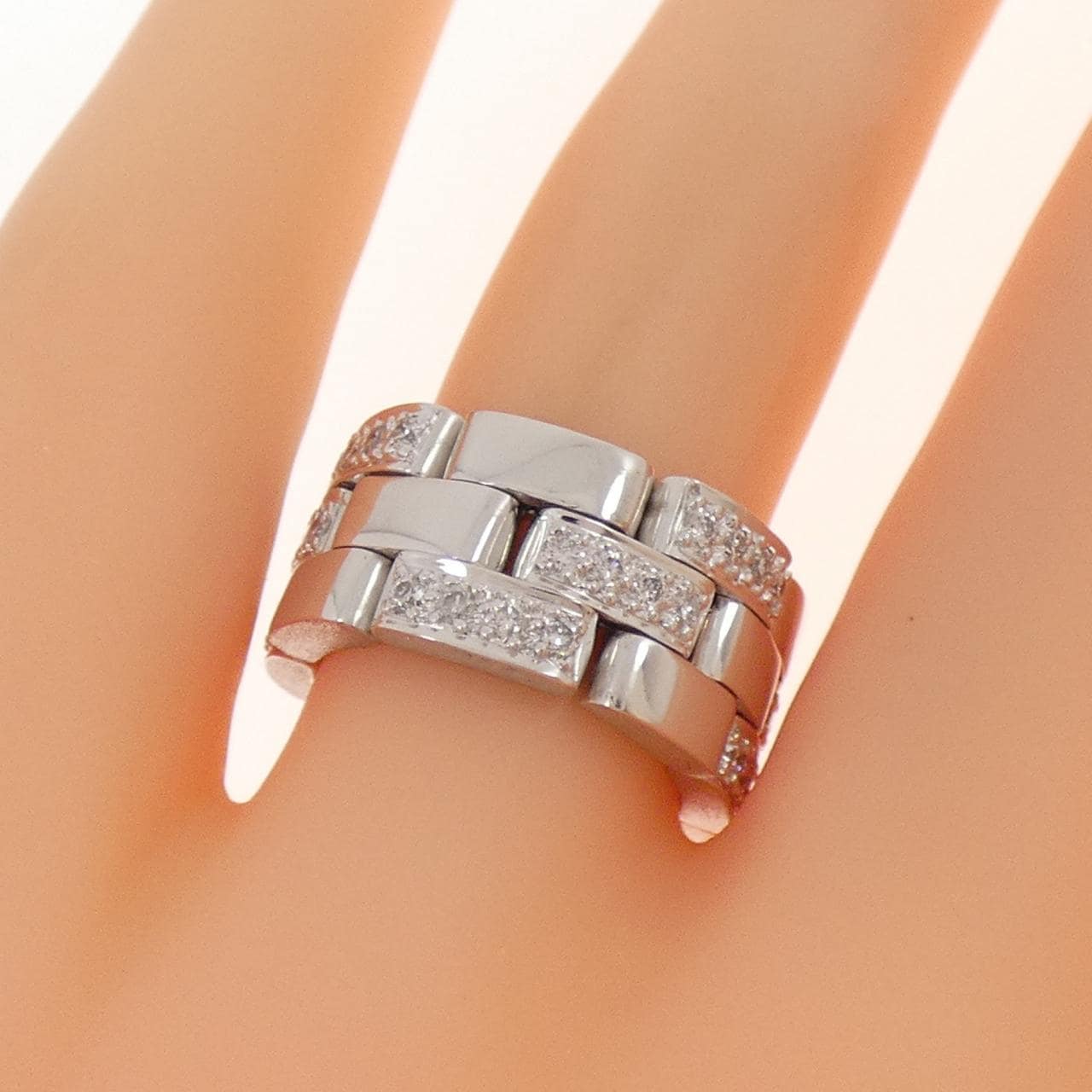 K18WG ダイヤモンド リング 0.50CT