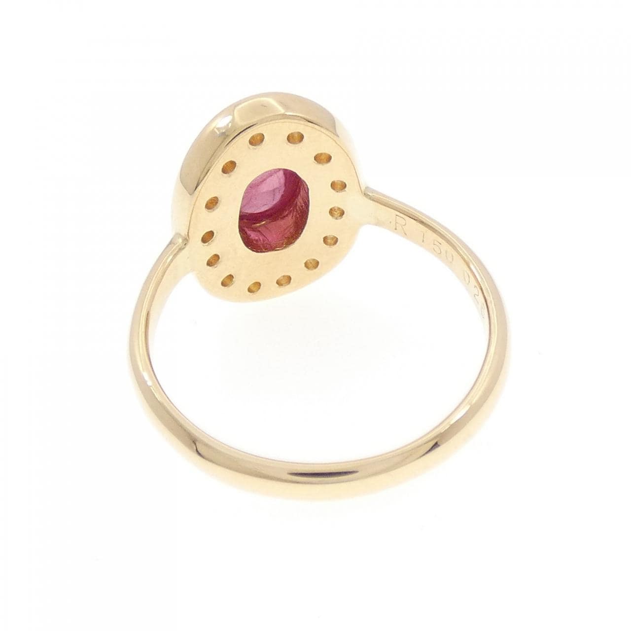 K18YG ルビー リング 1.50CT