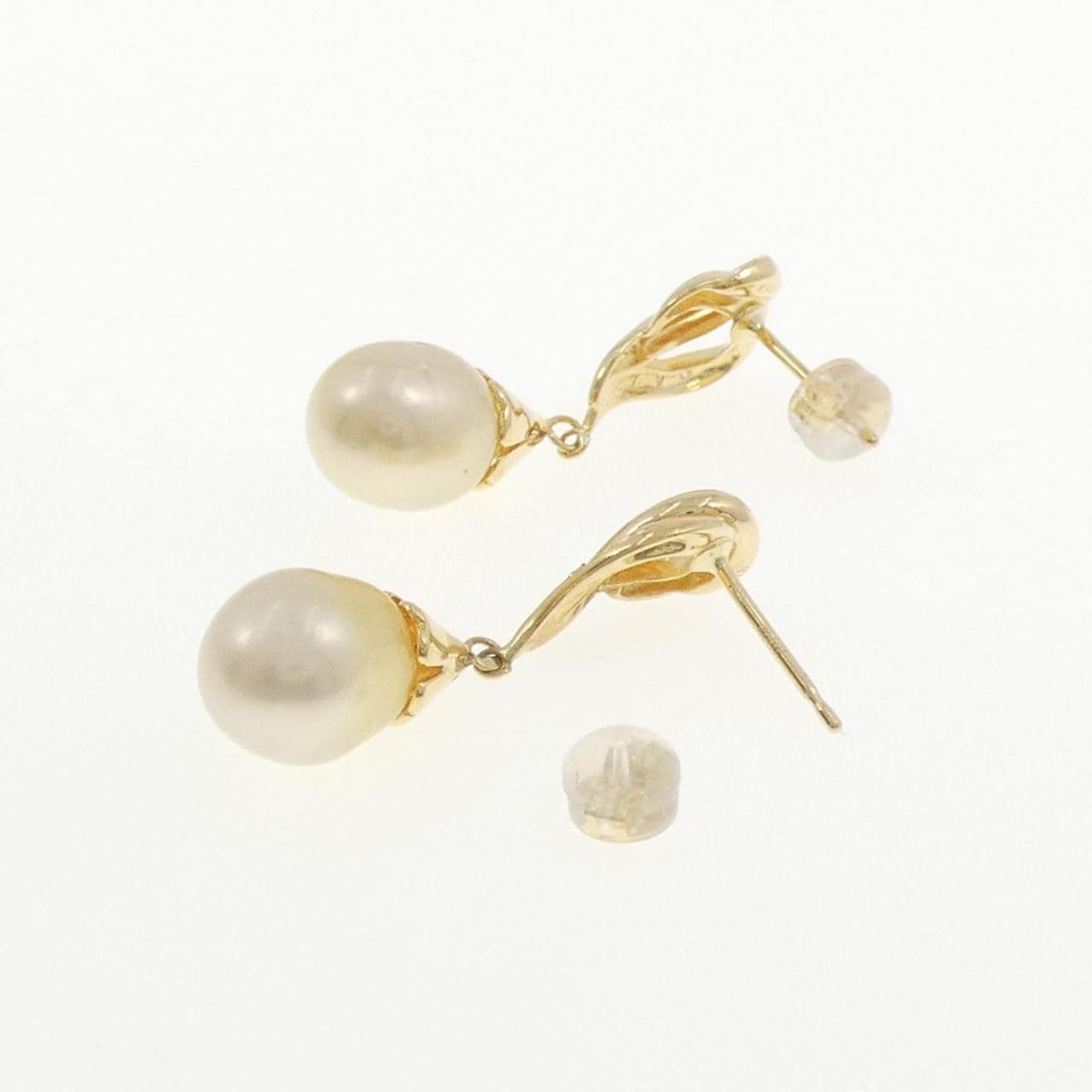 K18YG 白蝶パール ピアス