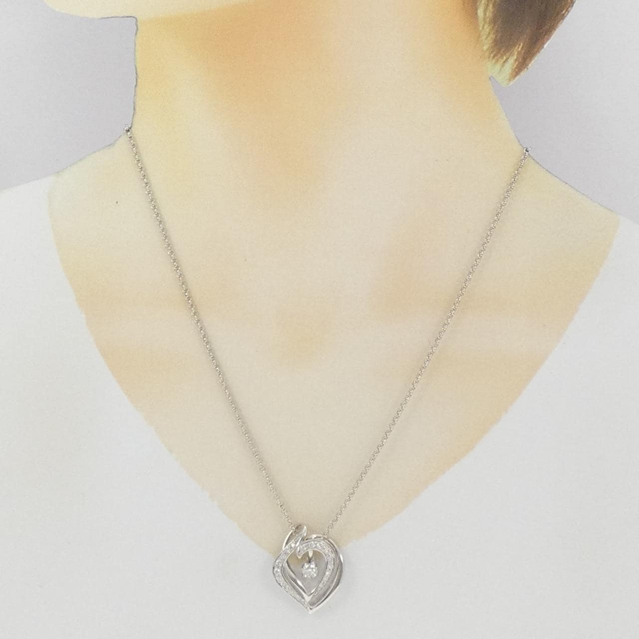 PT900/PT850 双向钻石项链 0.34克拉