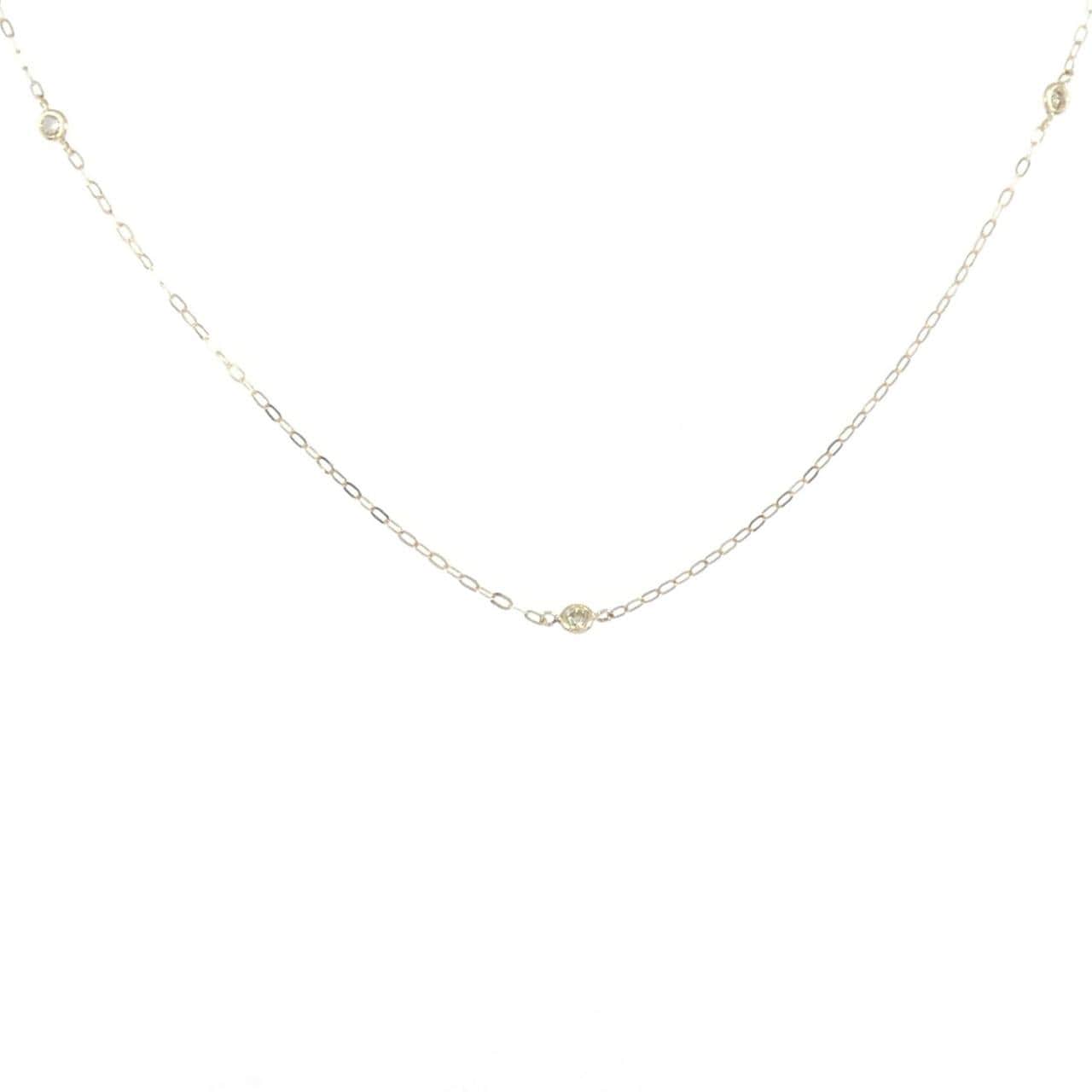K18YG ダイヤモンド ネックレス 0.15CT