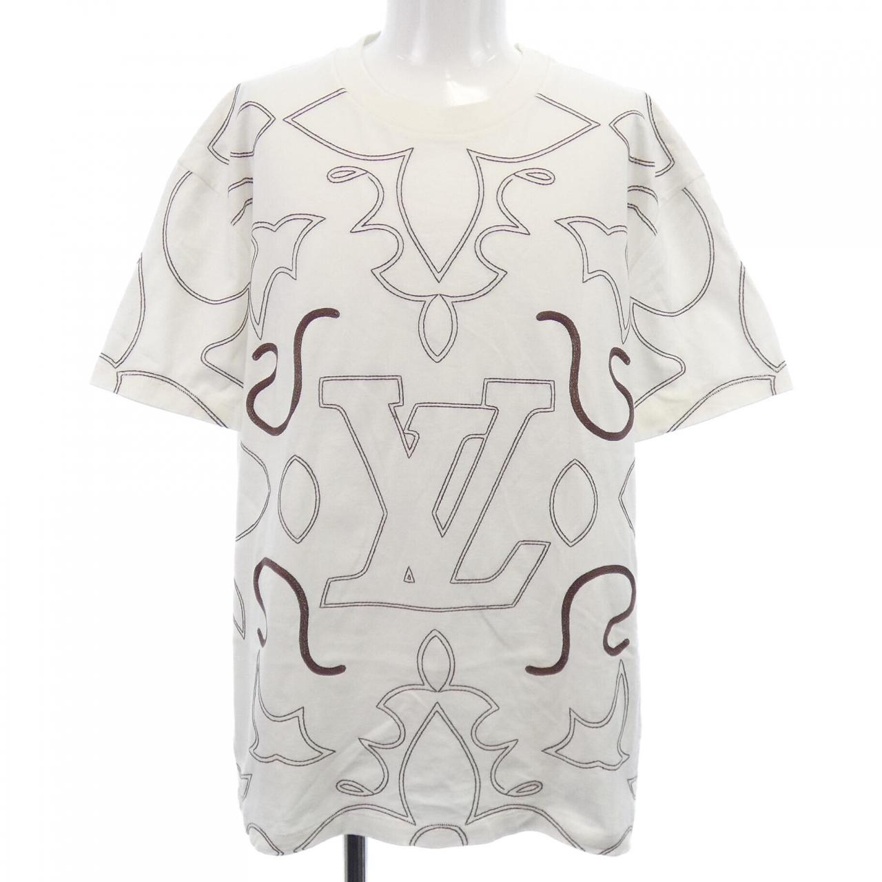 ルイヴィトン LOUIS VUITTON エンブロイダードコットンTシャツ HRY64WNPG Tシャツ