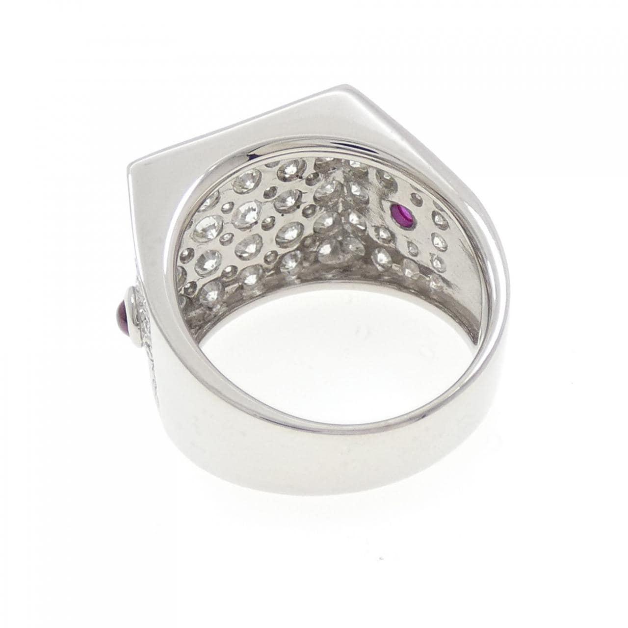 K18WG ルビー リング 0.26CT