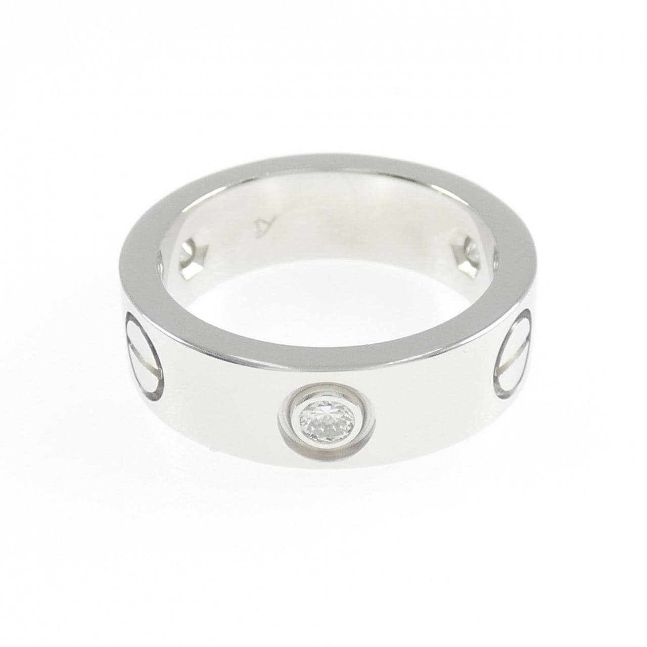 カルティエ ラブ ハーフダイヤ リング