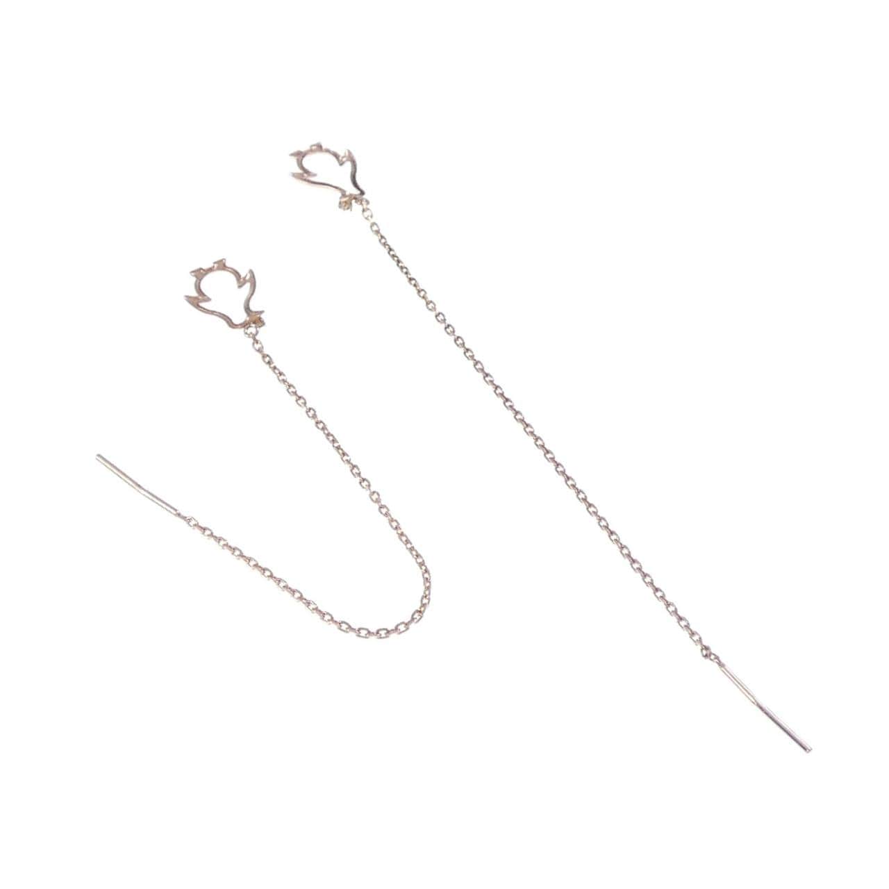 K10PG キュービック ピアス