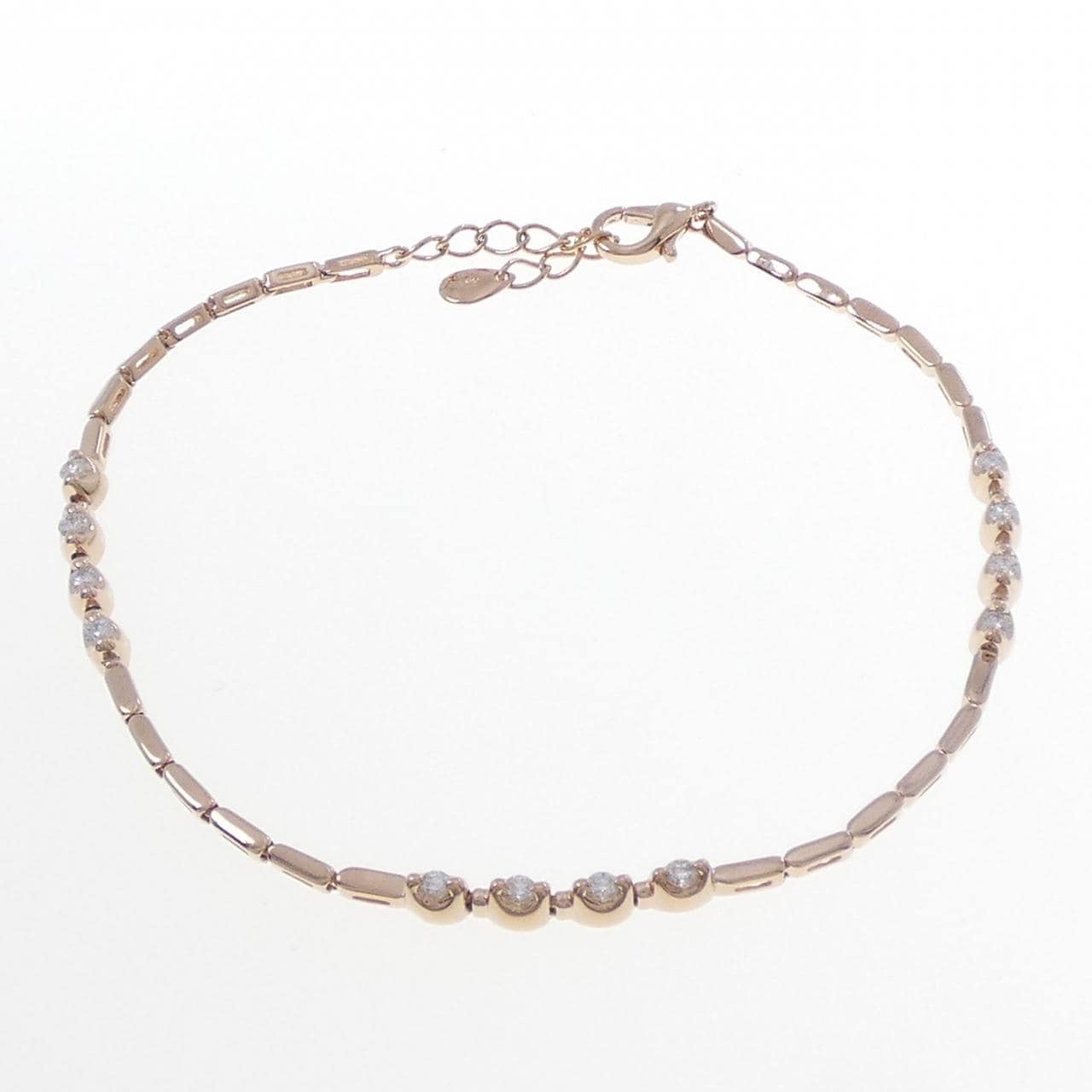 K18PG ダイヤモンド ブレスレット 0.30CT