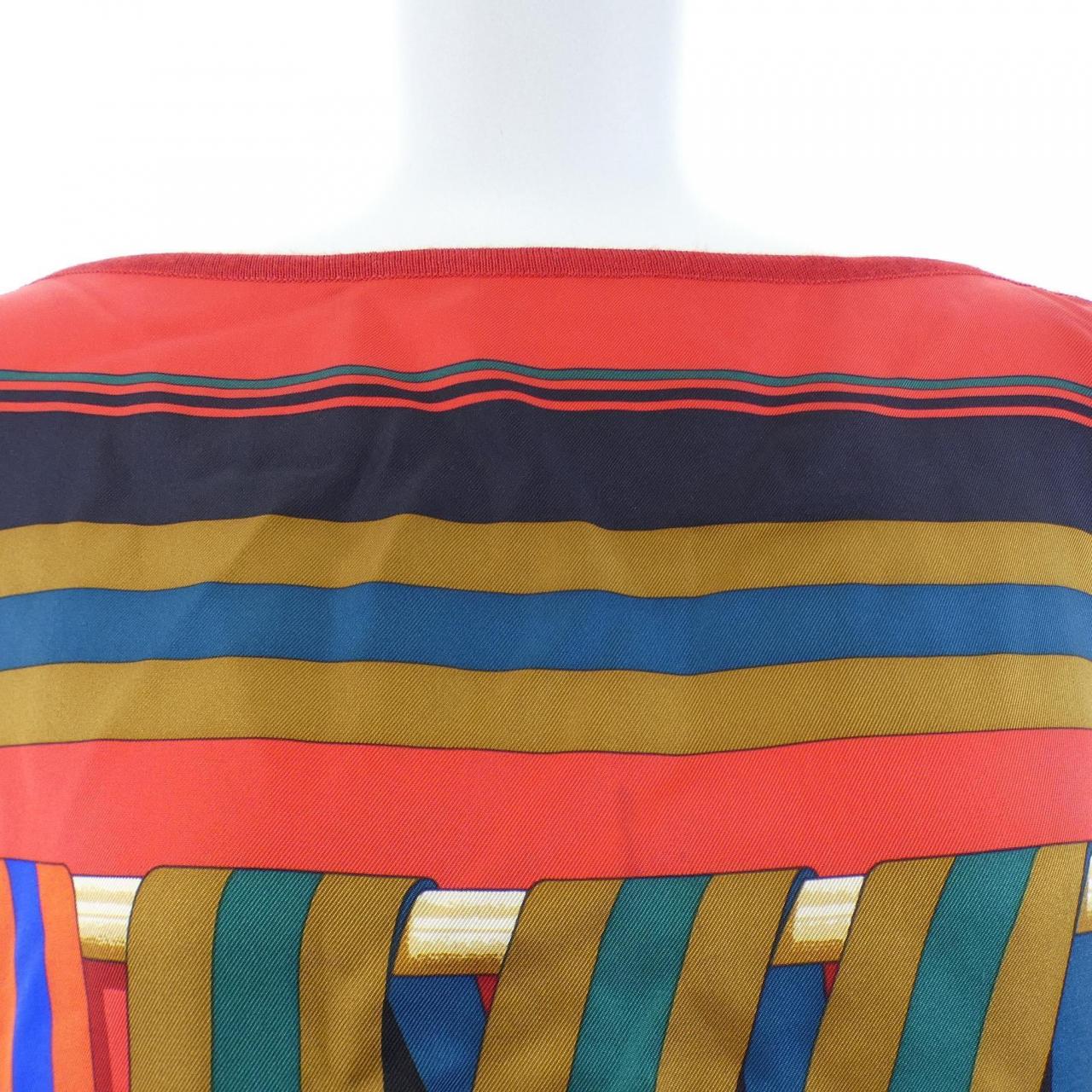 エルメス HERMES LES SANGLES 57-7752 ツイルレーヌ トップス