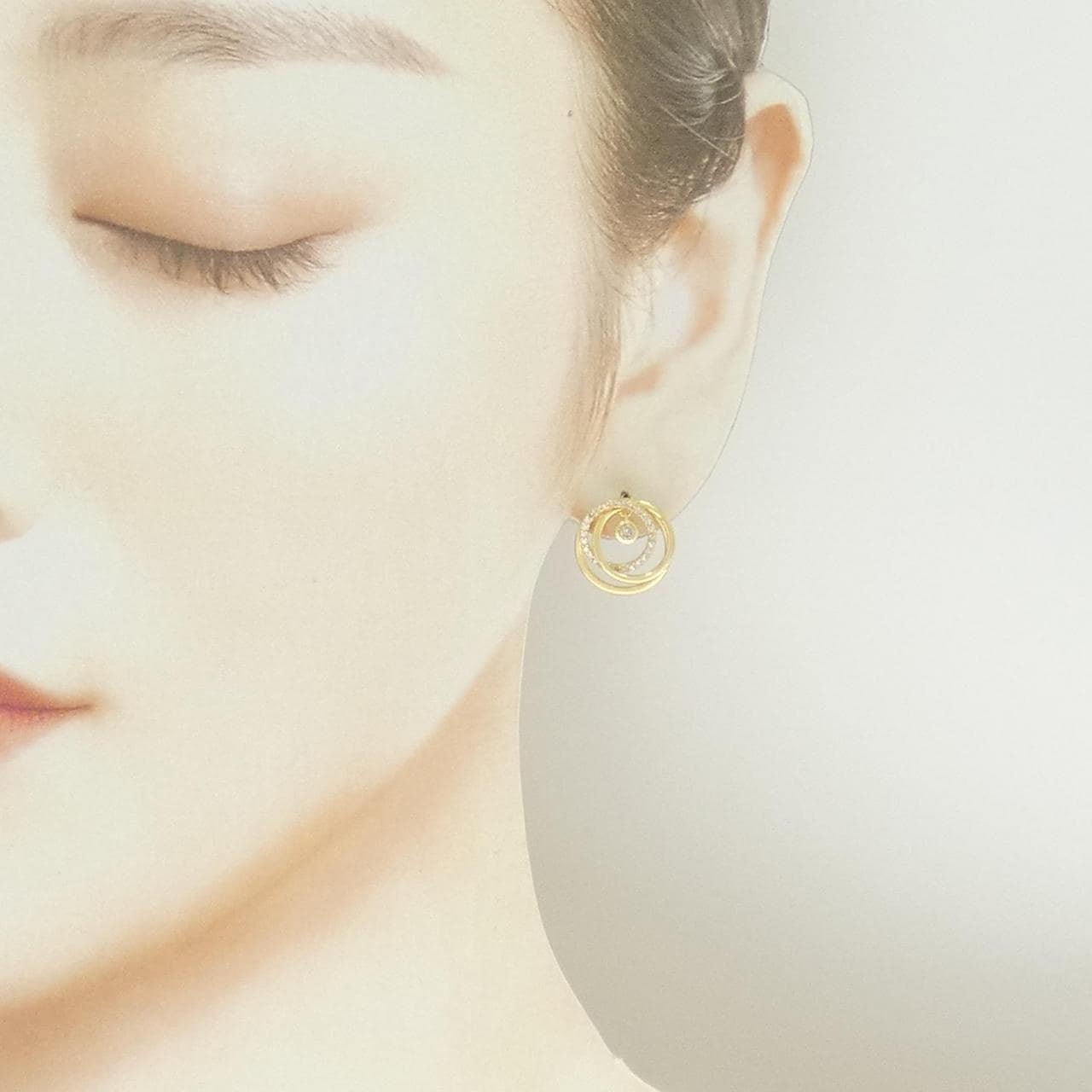 K18YG ダイヤモンド ピアス 0.32CT