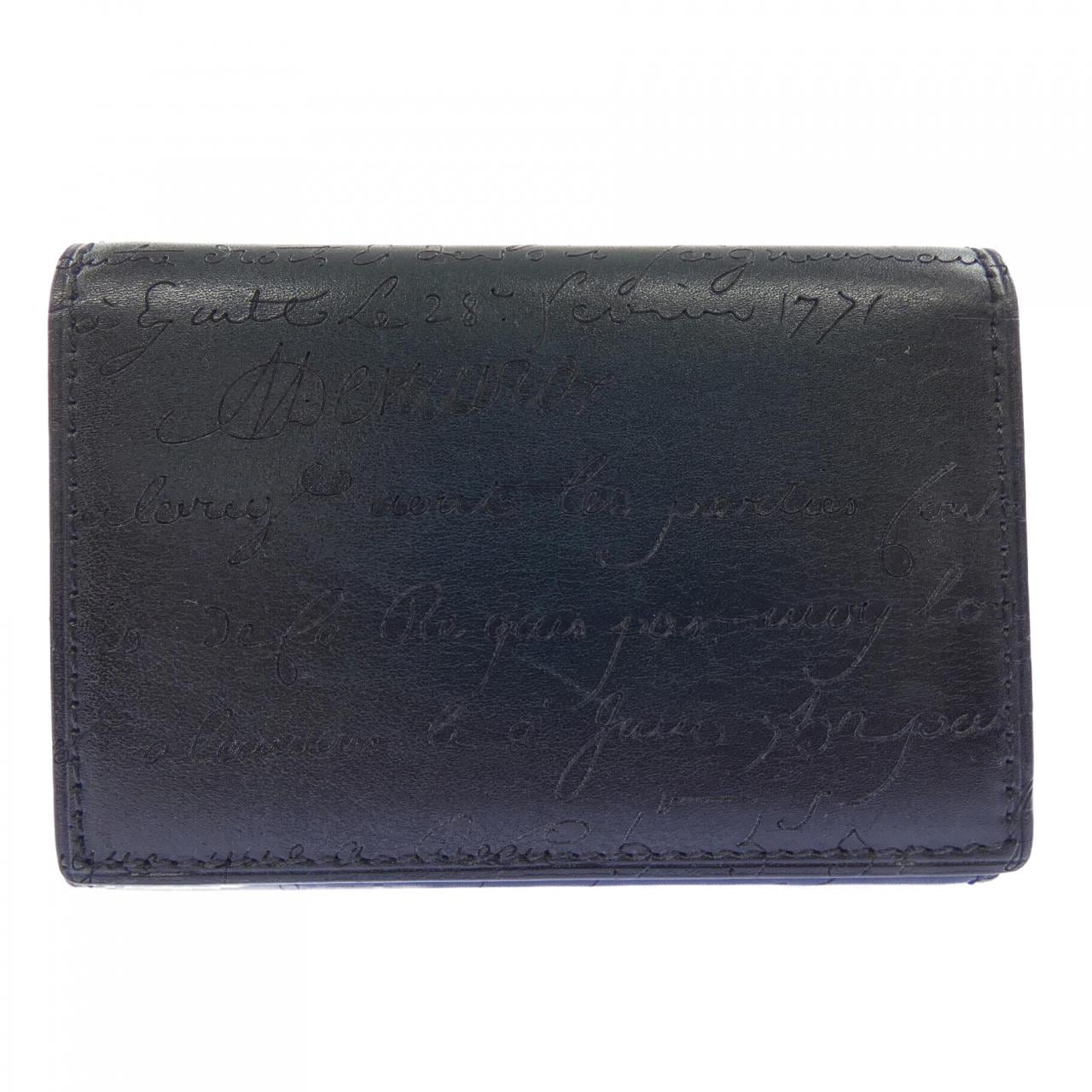 ベルルッティ Berluti インブイアスクリットレザーカードホルダー CARD CASE