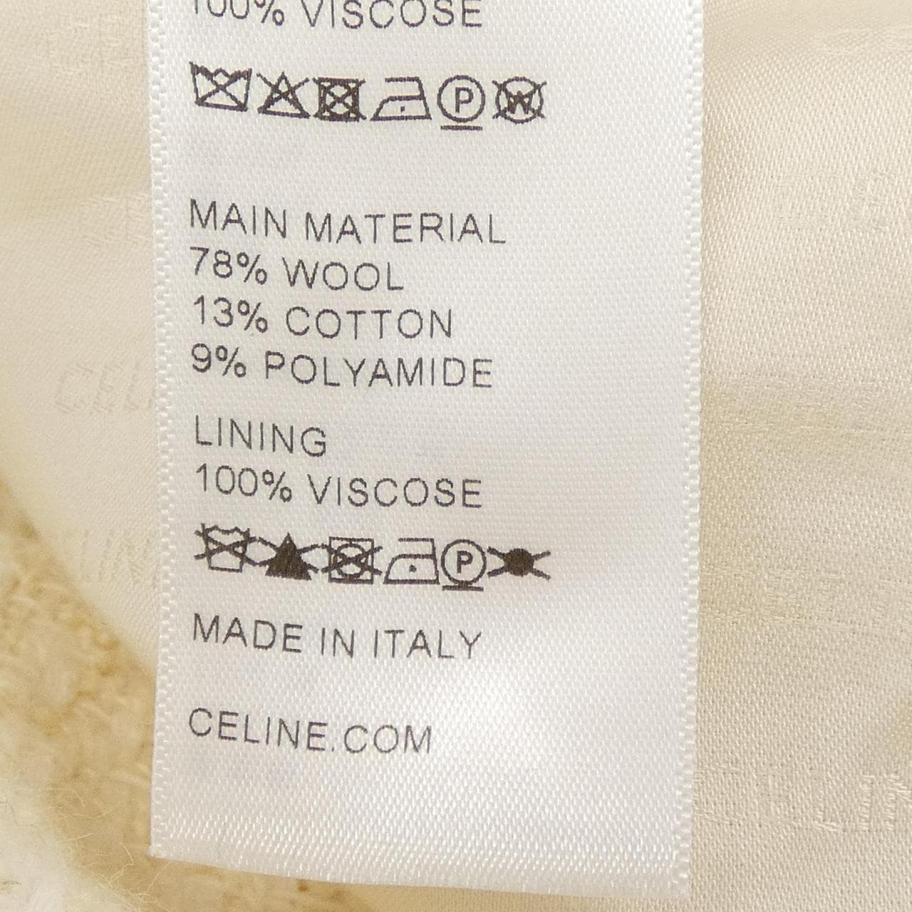 セリーヌ CELINE 2V19G764L ノーカラージャケット