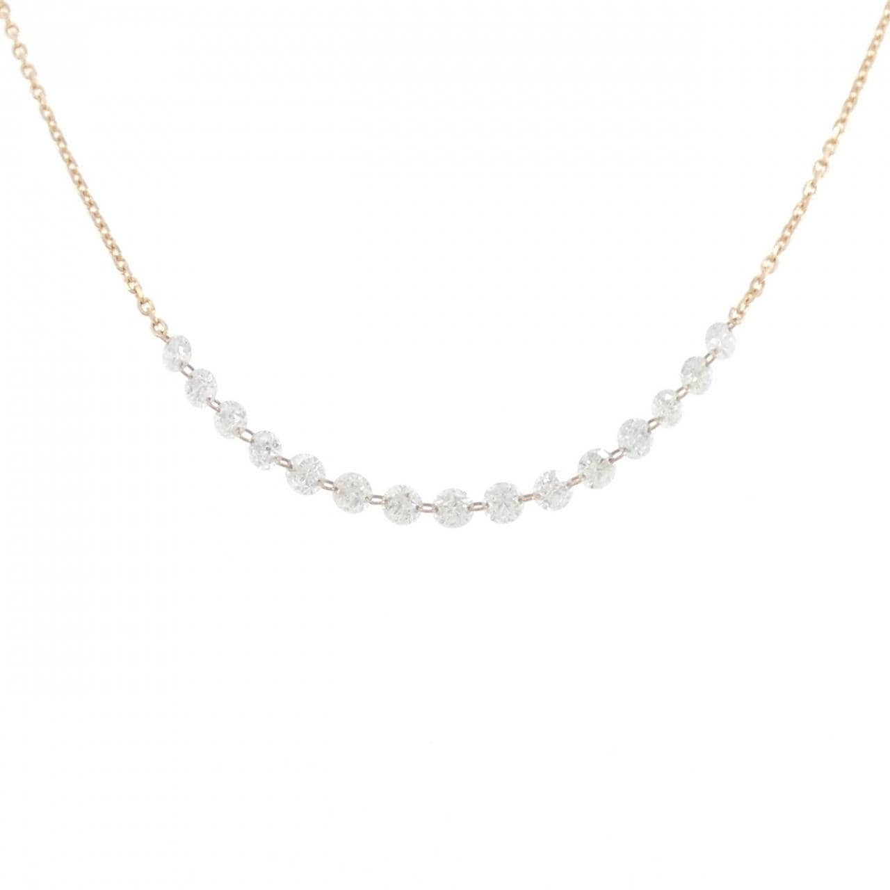 K18PG ダイヤモンド ネックレス 1.00CT