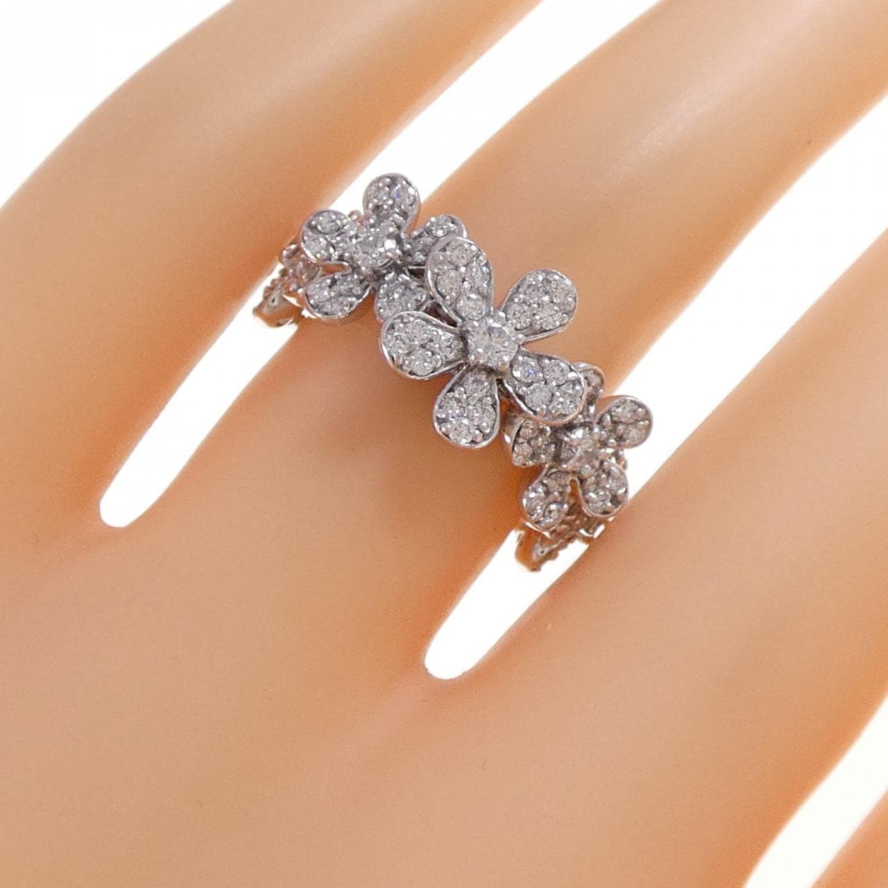 ポンテヴェキオ フラワー リング 0.78CT