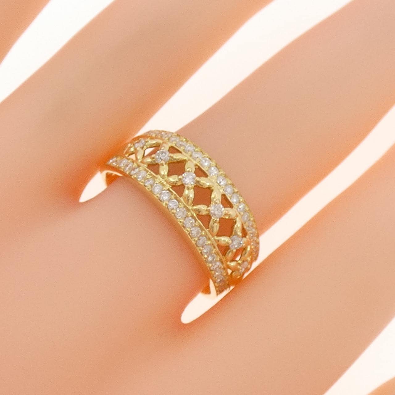 K18YG ダイヤモンド リング 0.50CT