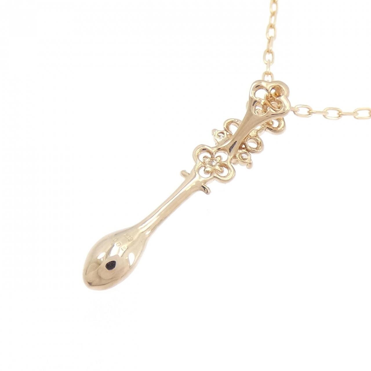 K18PG ダイヤモンド ネックレス 0.02CT
