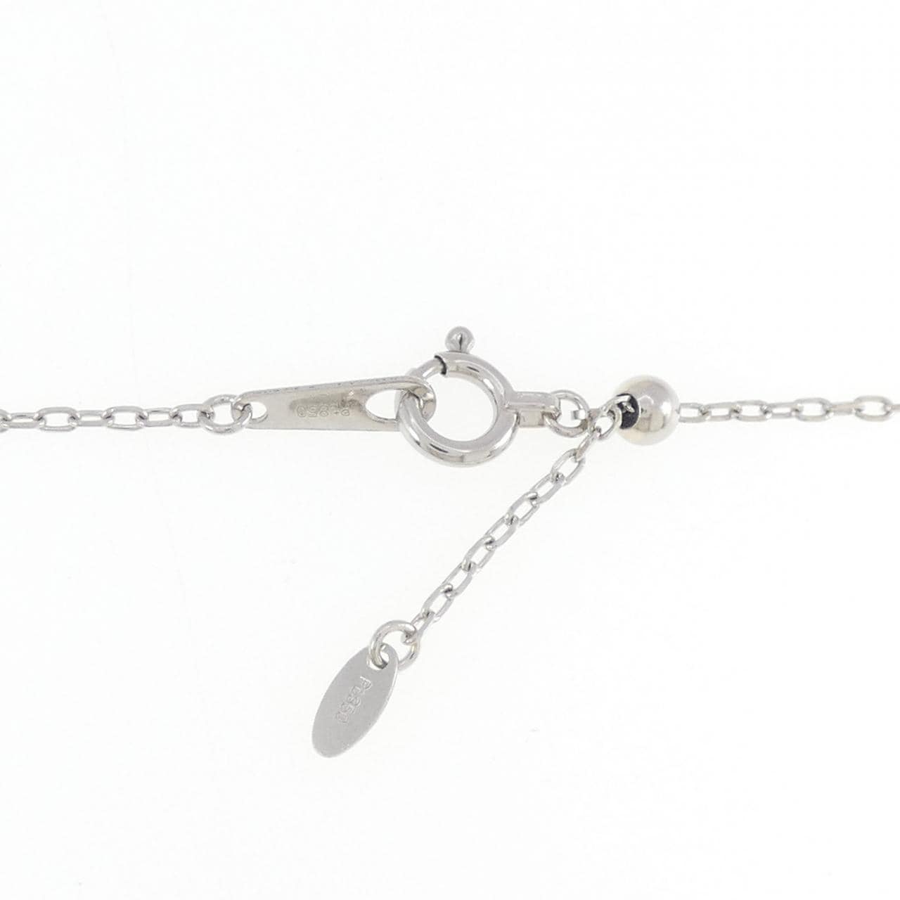 PT900/PT850 ソリティア ダイヤモンド ネックレス 0.329CT