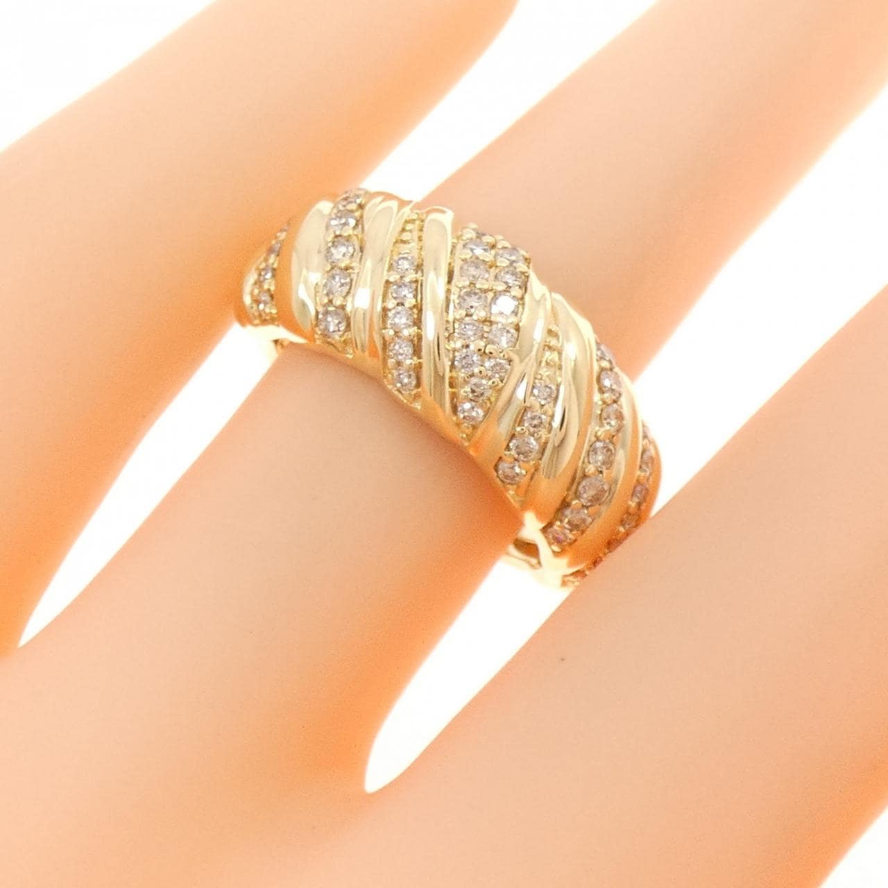 K18YG ダイヤモンド リング 0.40CT