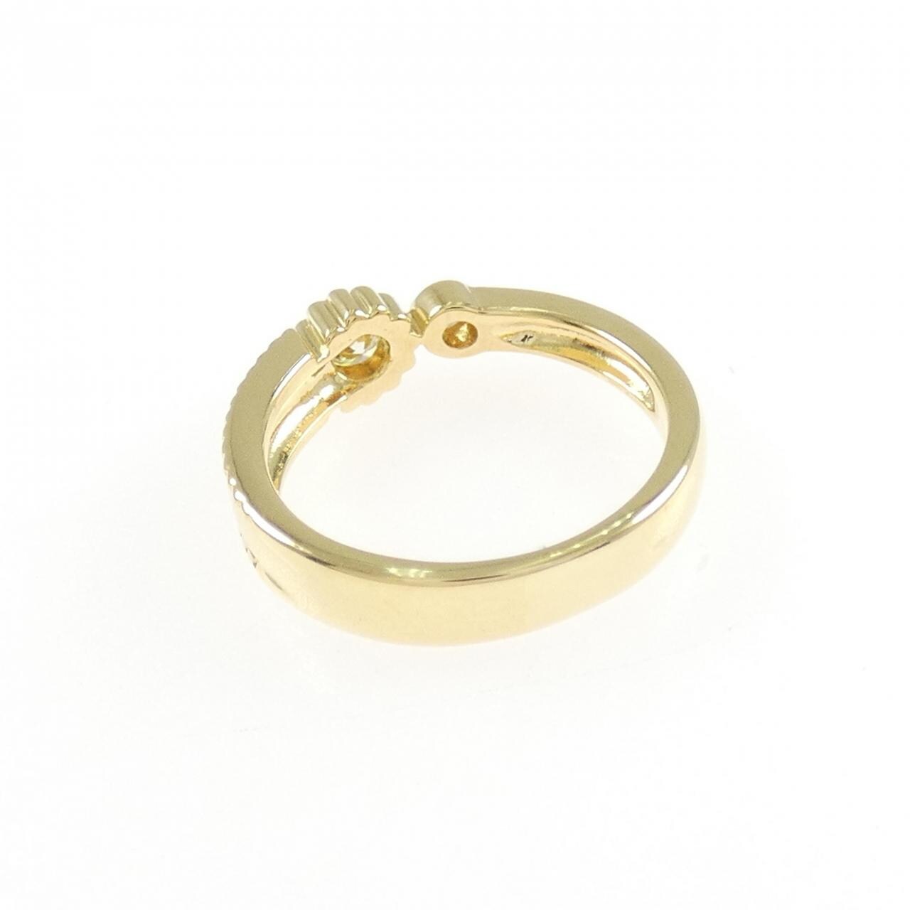 K18YG ダイヤモンド ピンキーリング 0.15CT
