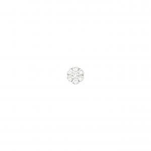 K18WG ダイヤモンド ピアス 0.12CT 片耳