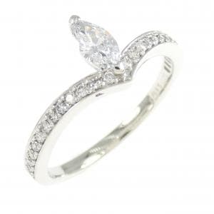 PT900 ダイヤモンド リング 0.315CT D IF マーキスカット