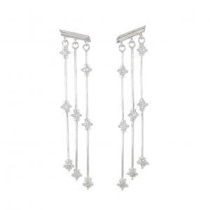 K18WG ダイヤモンド ピアス 0.50CT