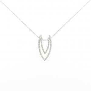 K18WG 2WAY ダイヤモンド ネックレス 0.68CT