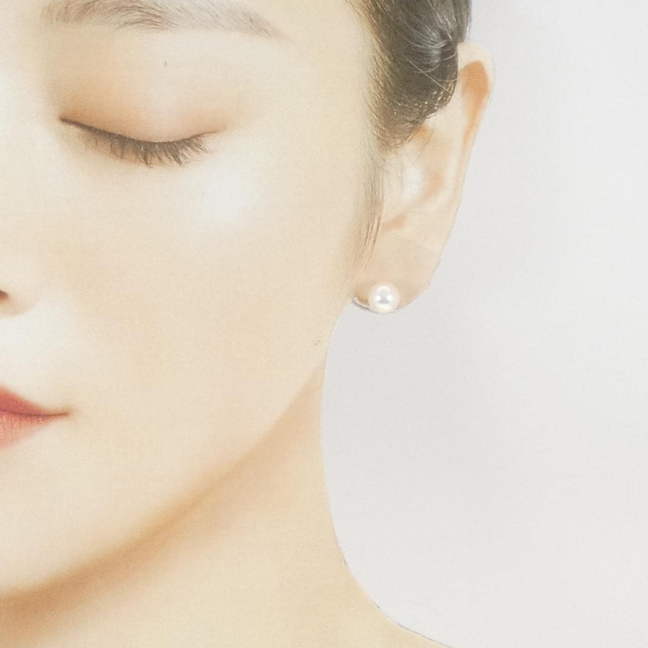 K14WG アコヤパール ピアス 7.8mm