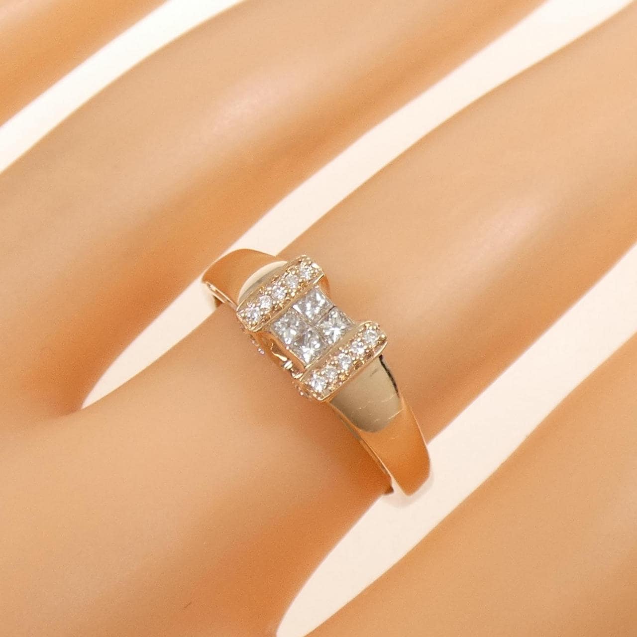 K18PG ダイヤモンド リング 0.20CT