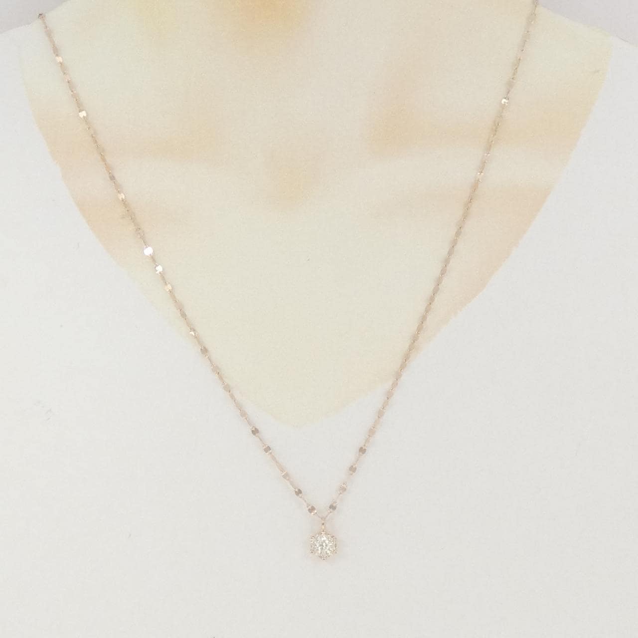 K18PG ダイヤモンド ネックレス 0.31CT