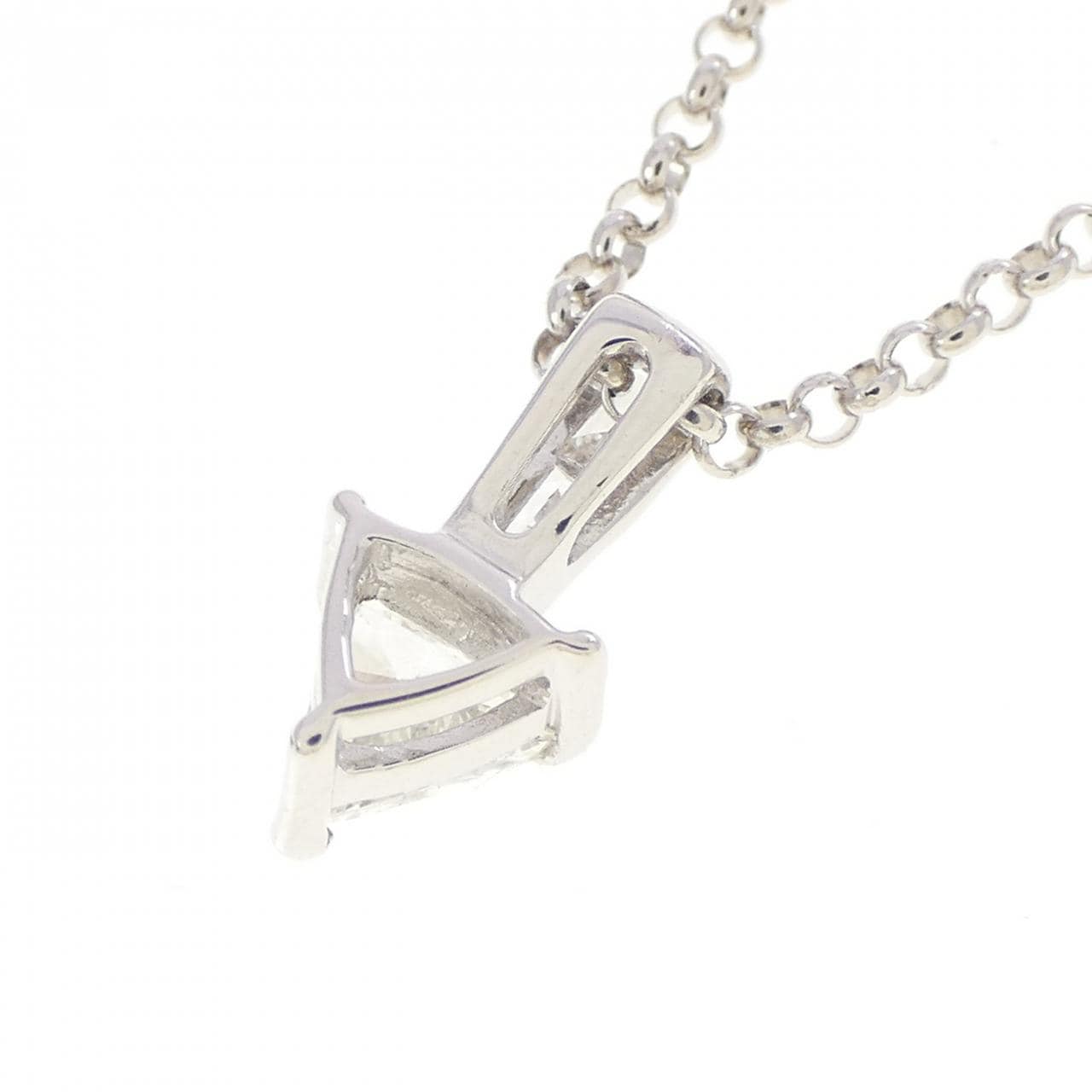 K18WG ダイヤモンド ネックレス 0.21CT
