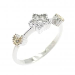 セイレーン　アズーロ スター×ムーン ダイヤモンド リング 0.06CT