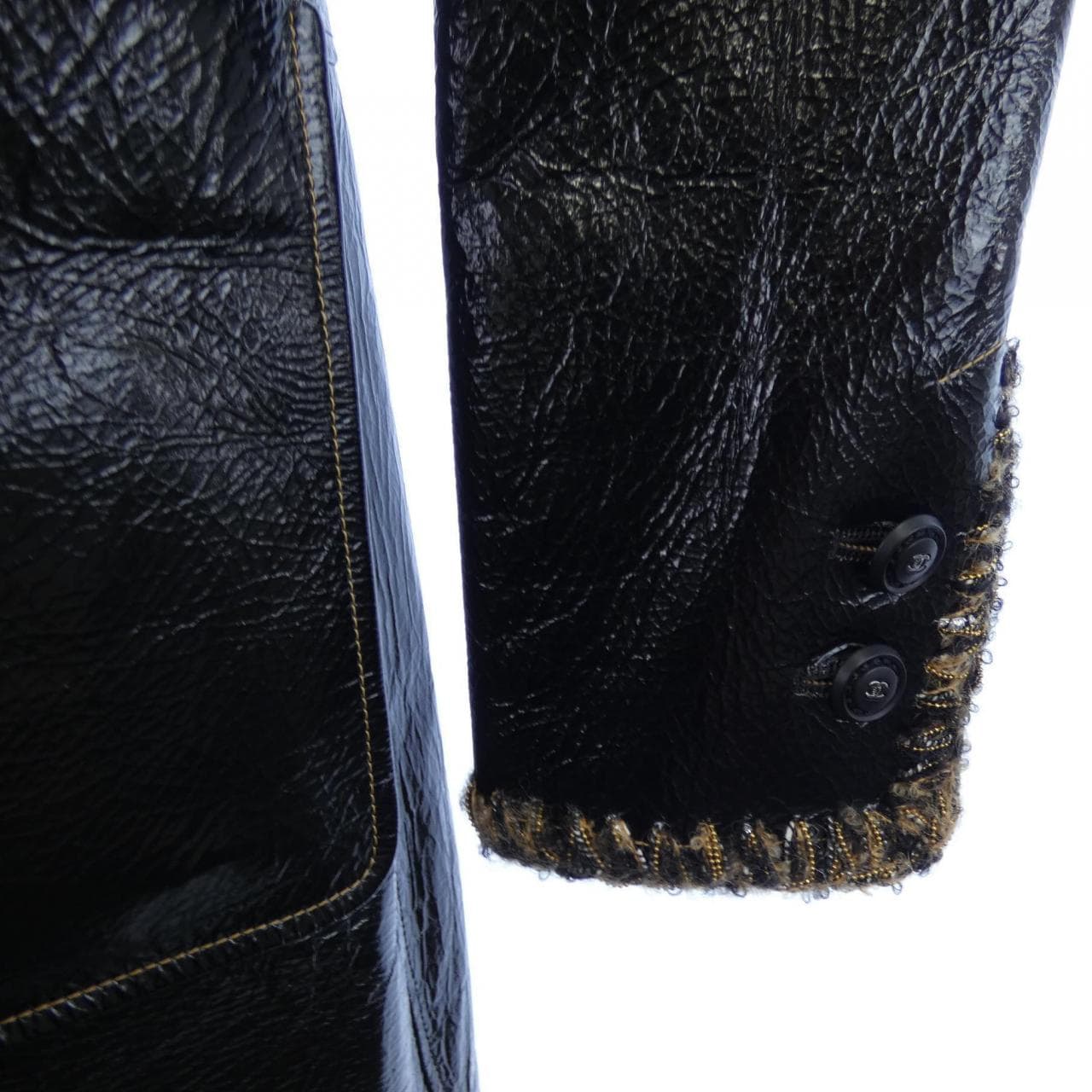 シャネル CHANEL P57197C00331 17B レザーコート
