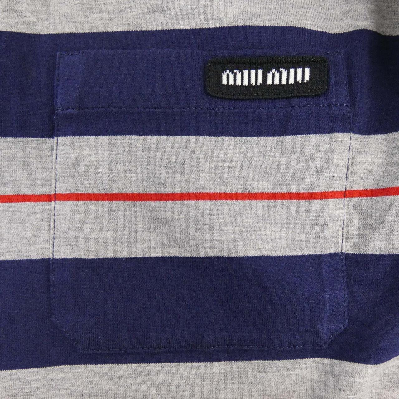 ミュウミュウ MIU MIU MIU MIUロゴ MJL014 SOOO 14RT Tシャツ