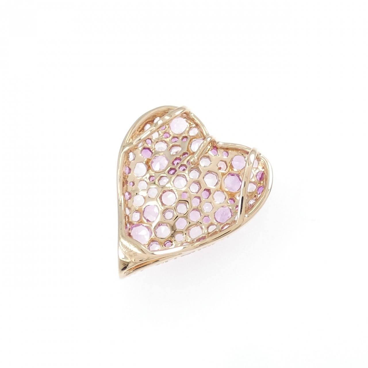 ジーエスティービー ハート サファイヤ ペンダント 2.50CT