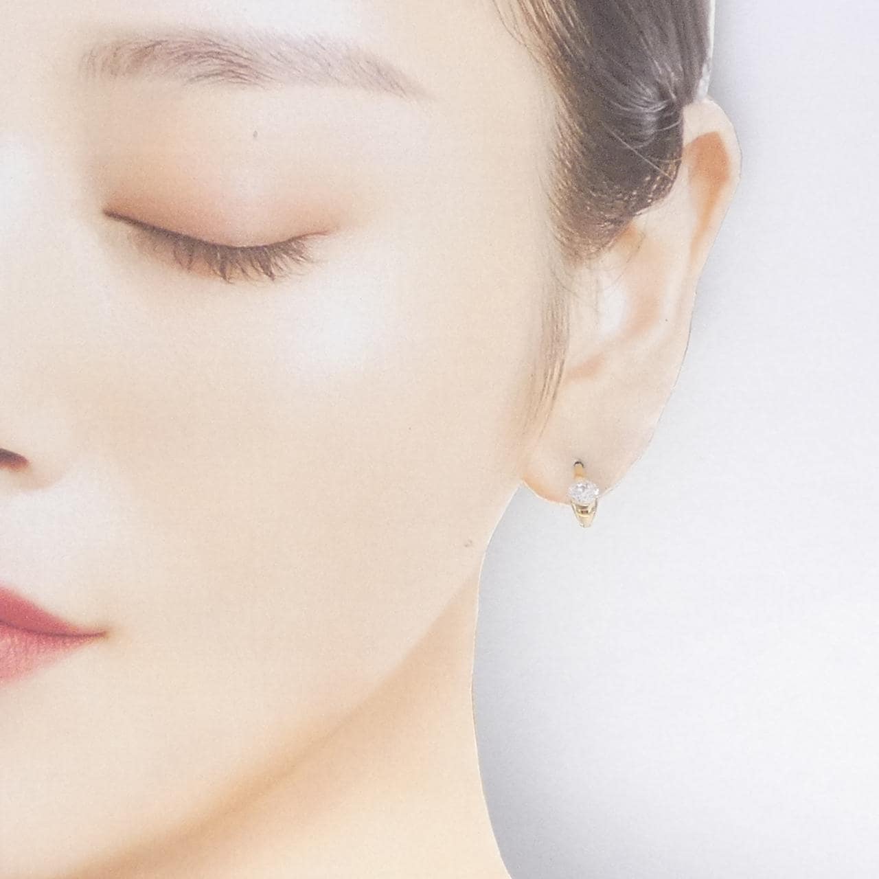 K18YG キュービック ピアス