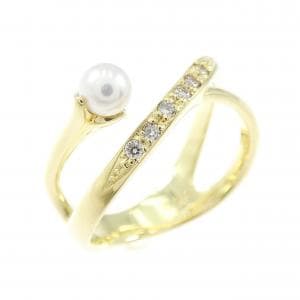 K18YG アコヤパール リング 3.4mm