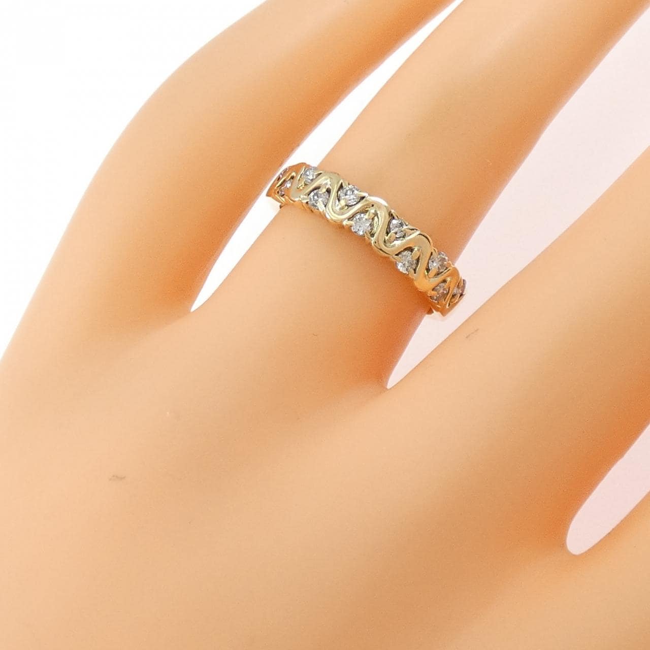K18YG ダイヤモンド リング 0.24CT