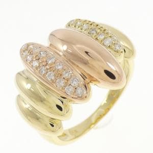 K18YG/K18PG ダイヤモンド リング 0.28CT