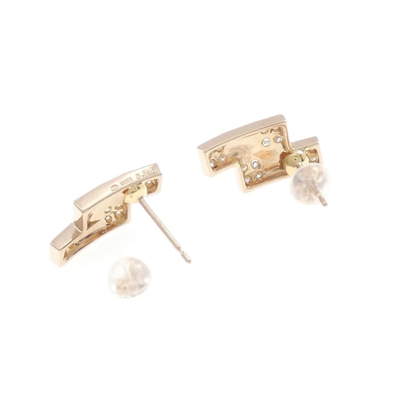 K18PG ダイヤモンド ピアス 0.32CT