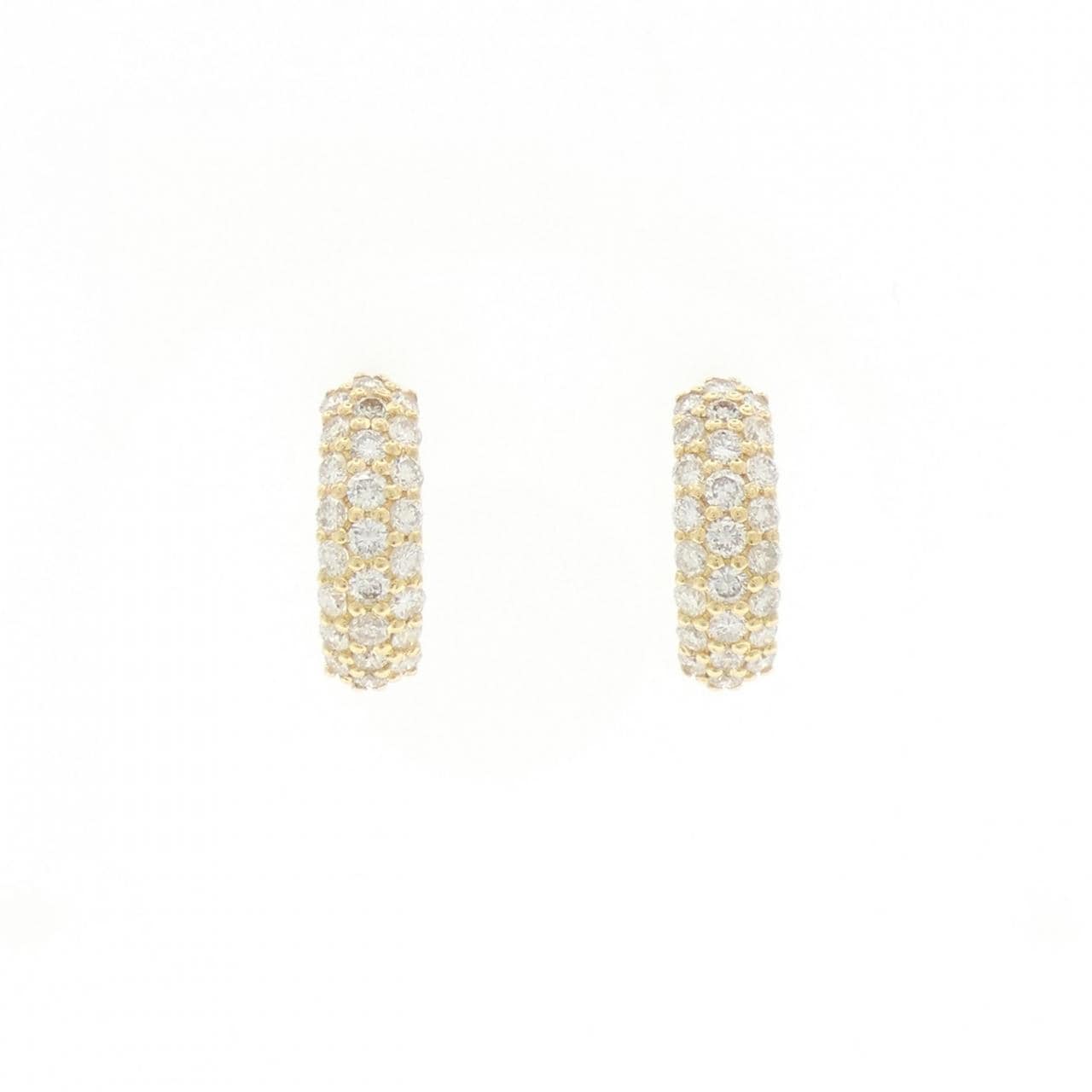 K18YG ダイヤモンド ピアス 0.80CT
